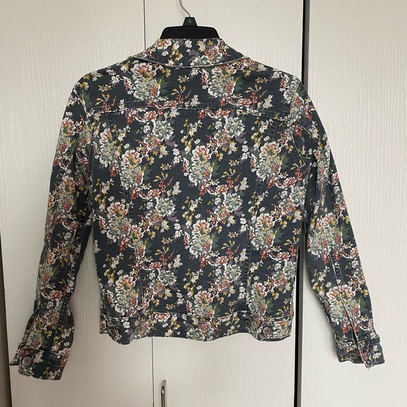 Lucky Brand Floral Tomboy Denim Jacket S - Picture 4 of 5